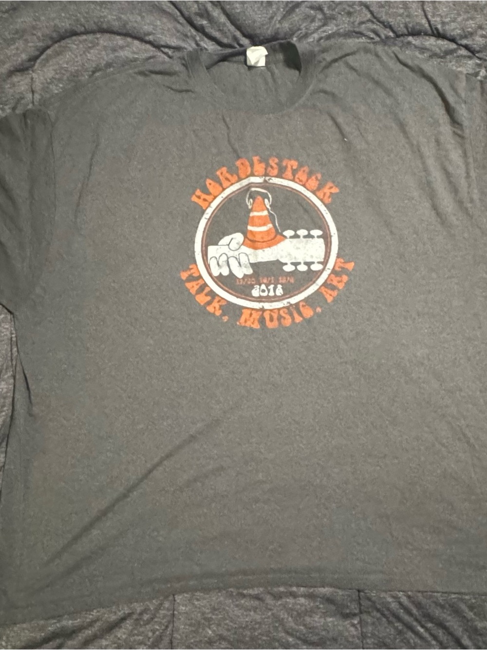 Big O and Dukes “Hardstock” Graphic Tee - Graywith Orange & White Logo